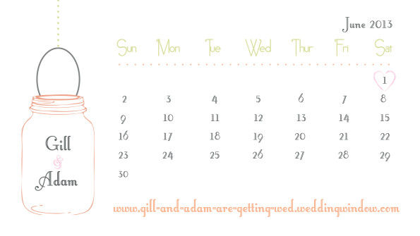 Wedding for Gill (Save the Date Magnet)