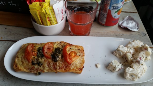 Vegetarian Pizzanini at Cafe Oso, Cranfield Village