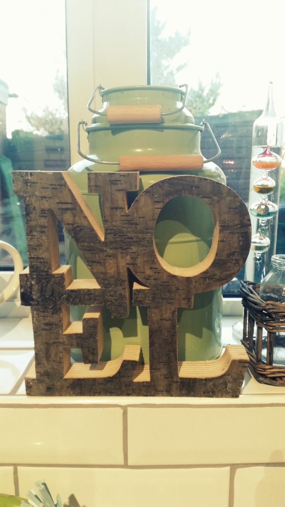 NOEL sign from Wilkos last year